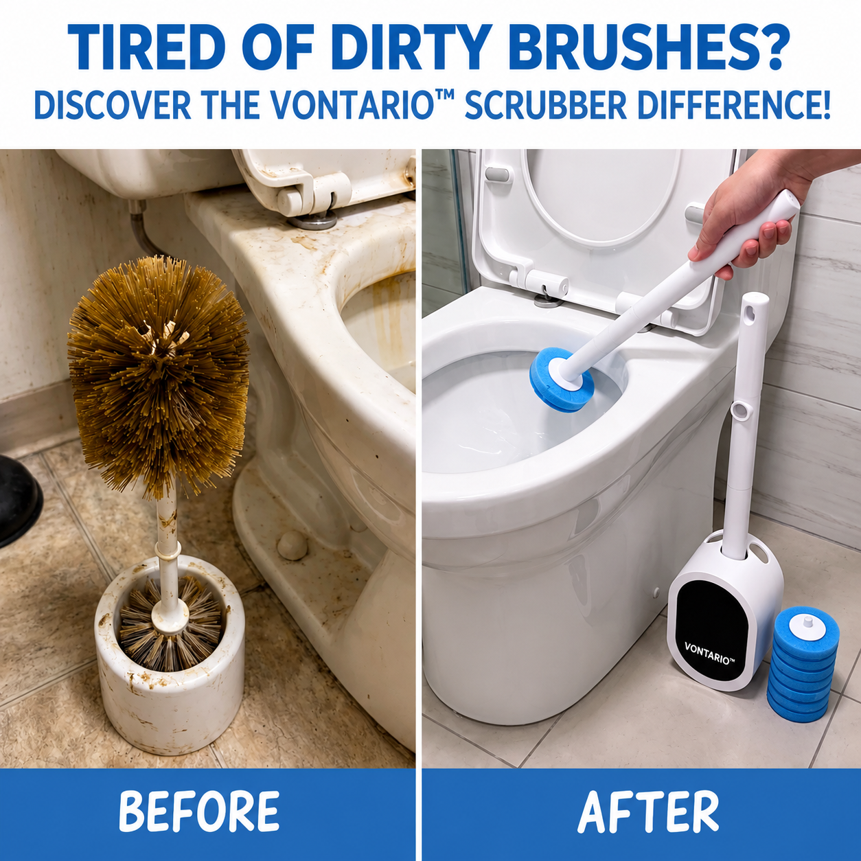 Vontario™ Disposable Toilet Scrubber System